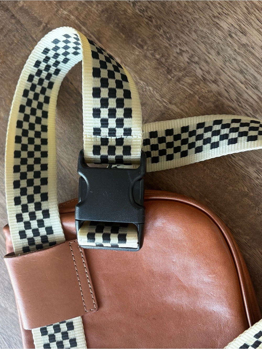 Clare V + MOTHER Le FannyTan Leather Crossbody w - Picture 11 of 12